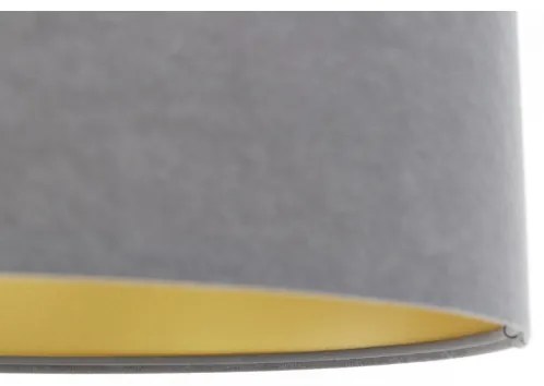 Lampadario a sospensione con filo SWING 1xE27/60W/230V grigio/oro