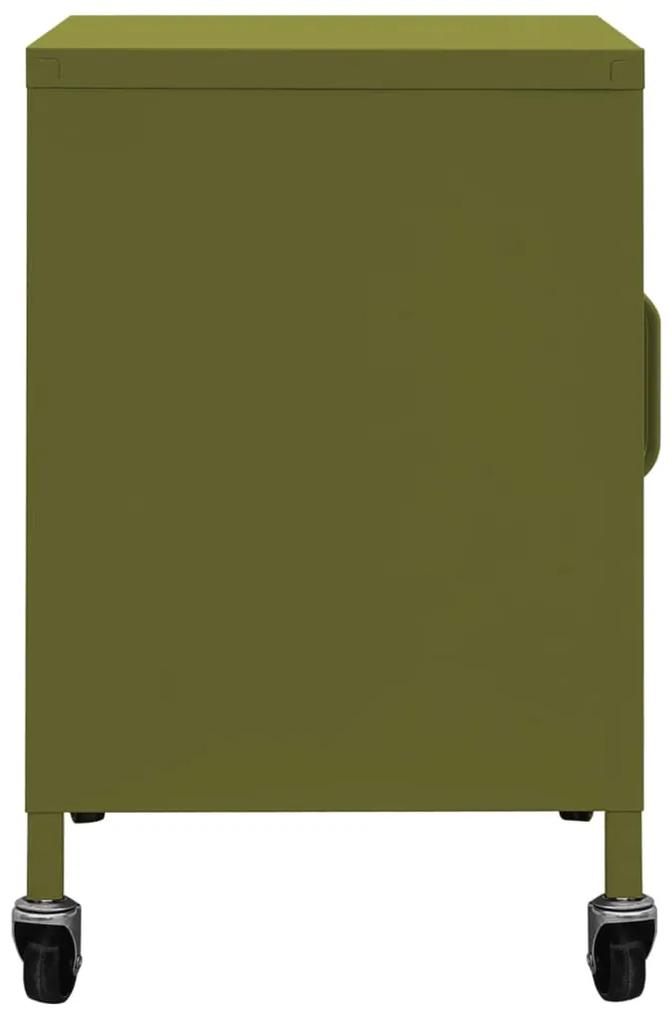 Armadietto verde oliva 60x35x56 cm in acciaio
