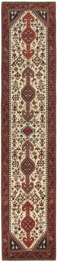 Nasrabad Tappeto persiano 390 x 80 (Iran) Annodato A Mano