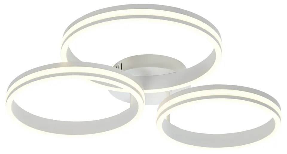 Plafoniera bianca con LED dimmerabile a 3 livelli 3 luci - Navara