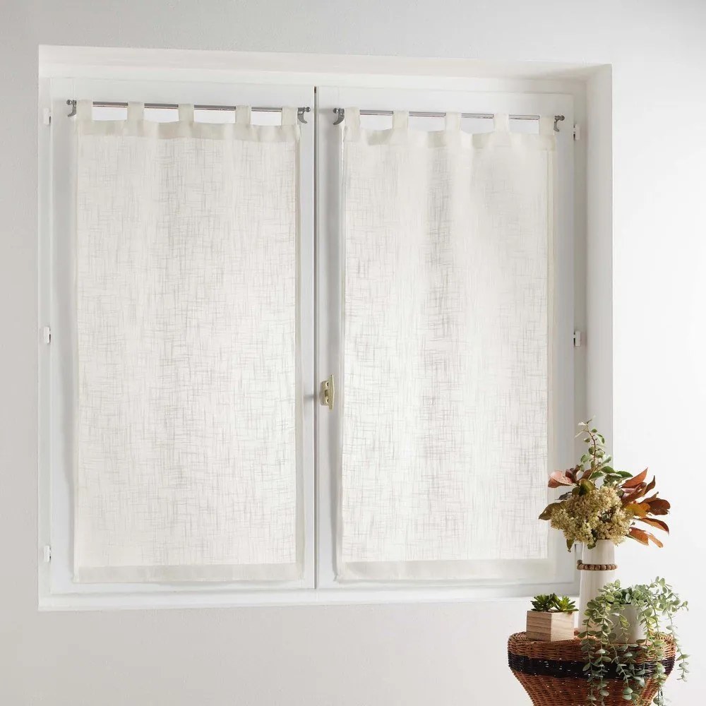 Tende crema in set da 2 60x90 cm Haltona - douceur d'intérieur