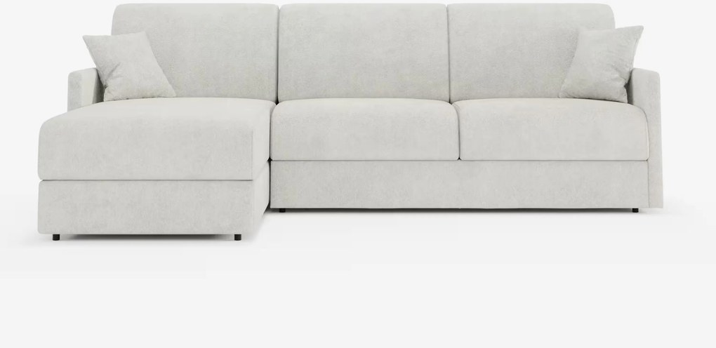 Tommy Divano Letto con penisola contenitore - design minimal e sfoderabile in tessuto smacchiabile simil cotone T33
