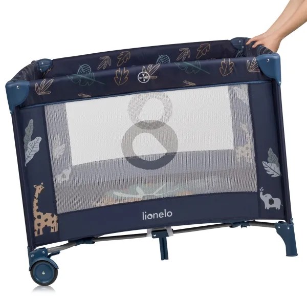 Lionelo - Box per bambini BONNIE Blue Navy