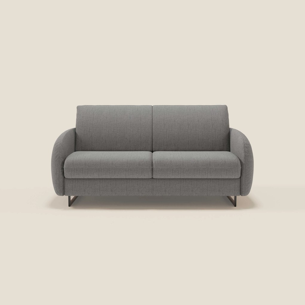 Ninfea divano letto Design Morbido con Piedini alti in Metallo e Materasso H18 cm in tessuto impermeabile T03