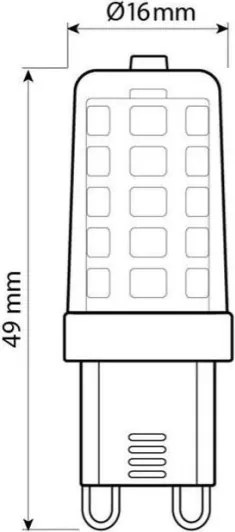 Brilagi - Lampadina LED G9/4W/230V 3000K