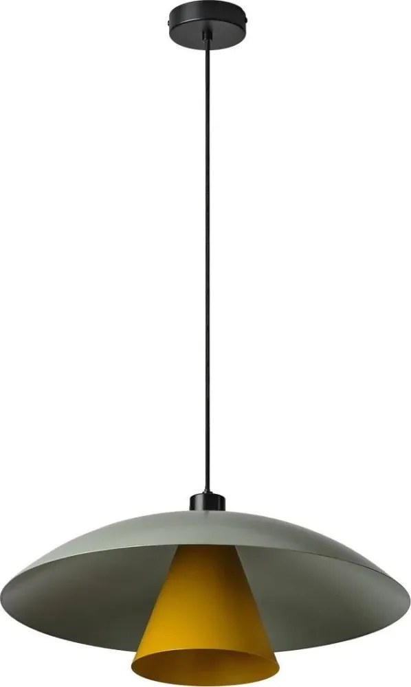 Osram - Lampadario a sospensione su cavo DECOR FLYING MUSHROOM 1xE27/25W/230V Ø 50 cm verde