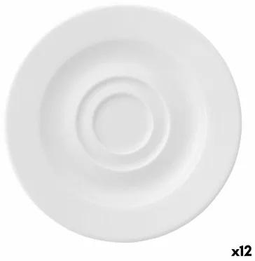 Piatto Ariane Prime Espresso Ceramica Bianco 13 cm (12 Unità)