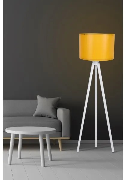 Lampada da terra AYD 1xE27/60W/230V arancio/bianca