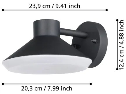 Eglo 900688 - Applique a LED da esterno NINNARELLA 1xGU10/4,6W/230V IP44