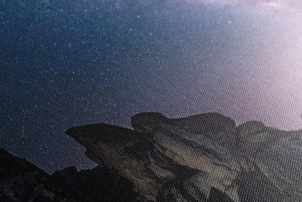 Stampa su tela – Cielo stellato sopra le rocce