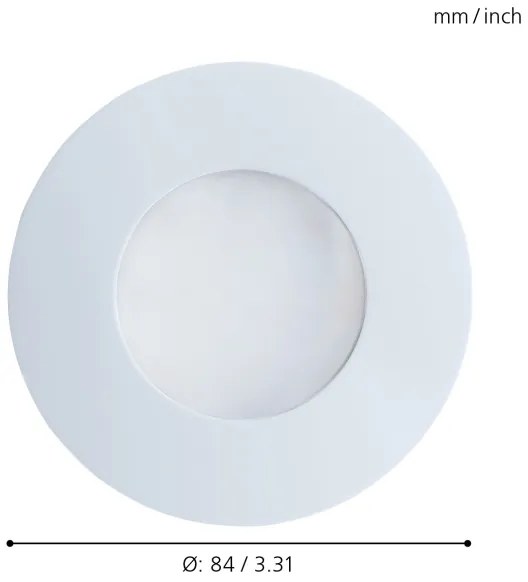 Eglo 94093 - Lampada LED da incasso per bagni MARGO 1xGU10/5W/230V