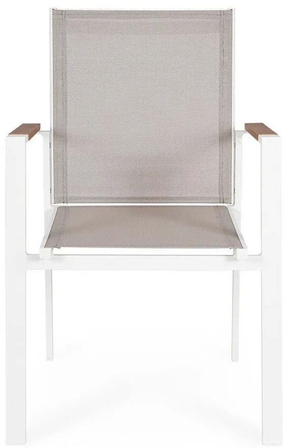 Sedie da esterno in set bianche in metallo 4 pz Heta – Bizzotto