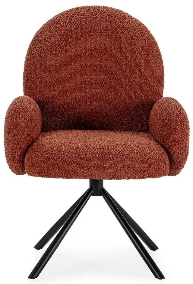 Poltrona in colore mattone Dario - Marckeric