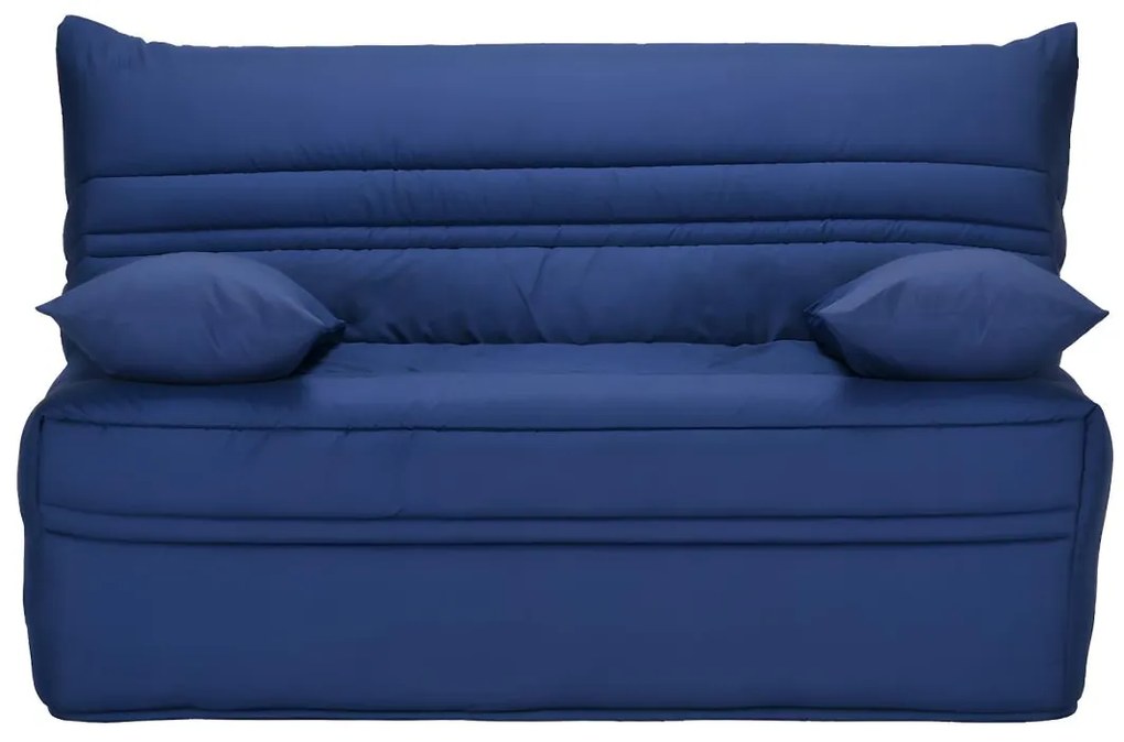 Divano letto BZ con chiusura assistita 140 x 190 cm 100% Cotone Blu - CANYON II