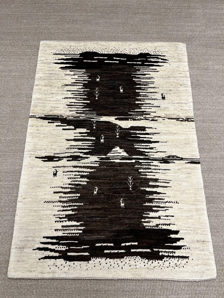 Loribaft Tappeto persiano 100x150 Beige (Iran) Annodato A Mano