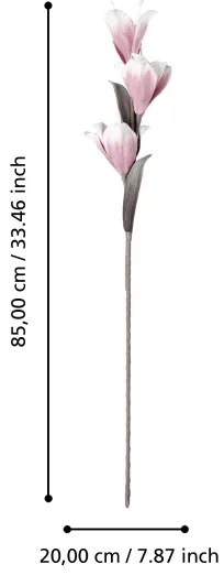 Eglo 428117 - Fiore artificiale MOLAVE 85 cm rosa