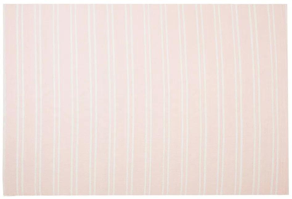 Tappeto da esterno rosa in tessuto 140x200cm AKYAR Beliani