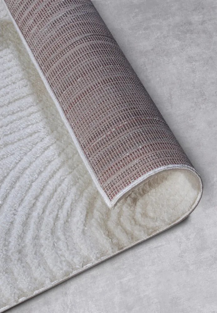 Passatoia color crema 80x240 cm Chappe Cream White - Elle Decoration