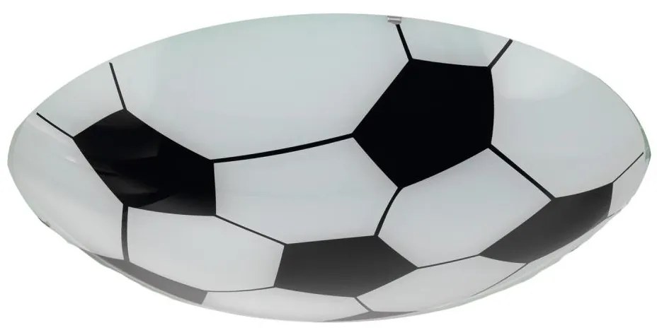 Eglo - Vetro di ricambio per plafoniera TABARA E27 diametro 25 cm pallone da calcio