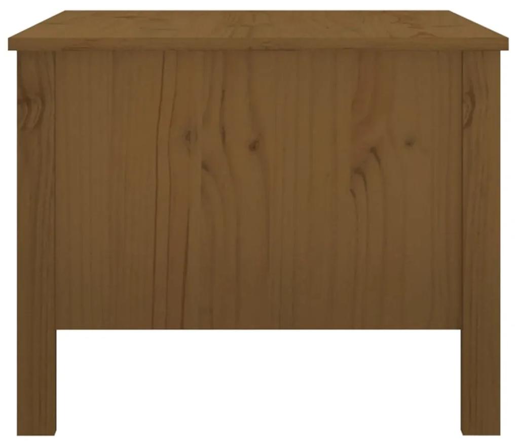 Tavolino da Salotto Miele 100x50x40 cm Legno Massello di Pino