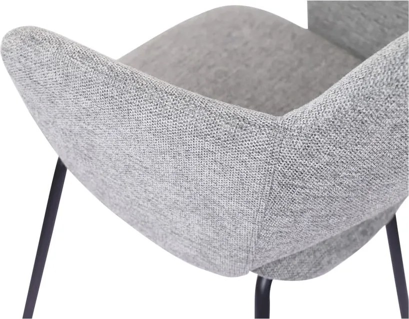 Set di sedie da pranzo grigio chiaro in imbottito 2 pz Rowley – Unique Furniture