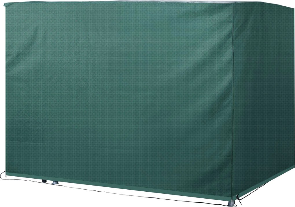 Telo Copertura per Dondolo e Mobili da Giardino Impermeabile Verde 215x155x150 cm...