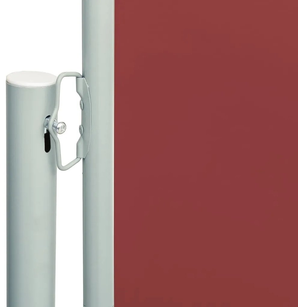 Tenda Laterale Retrattile per Patio 220x600 cm Rossa