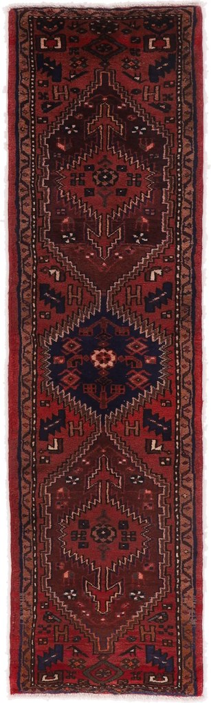 Hamedan Tappeto 230 x 60 (Iran) Annodato A Mano