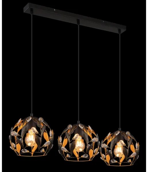 Globo 15759-3H - Lampadario a cavo MIKA 3xE27/40W/230V