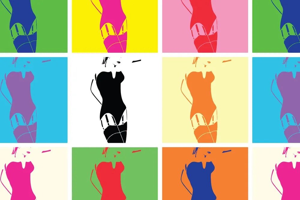 Quadro su tela – Fascino femminile pop art