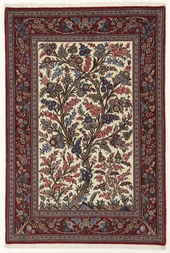 Ghom Tappeto persiano 110x160 (Iran) Annodato A Mano