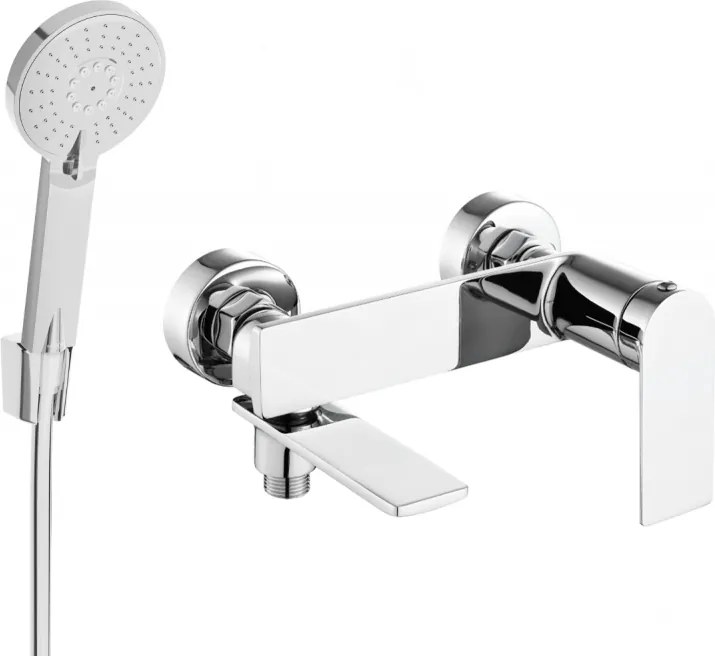 Mexen Zero R40 rubinetto da bagno con set doccia, cromo - 7113R40-00