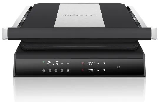 Niceboy ION Grillmaster - Griglia a contatto 2000W/230V nero/cromo opaco