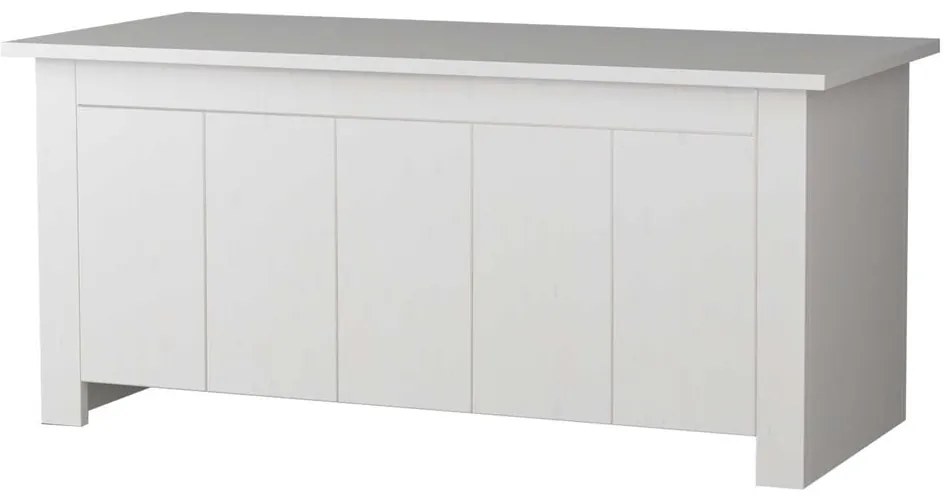 Cassapanca in legno di pino bianco 100x45 cm Bertram - Støraa