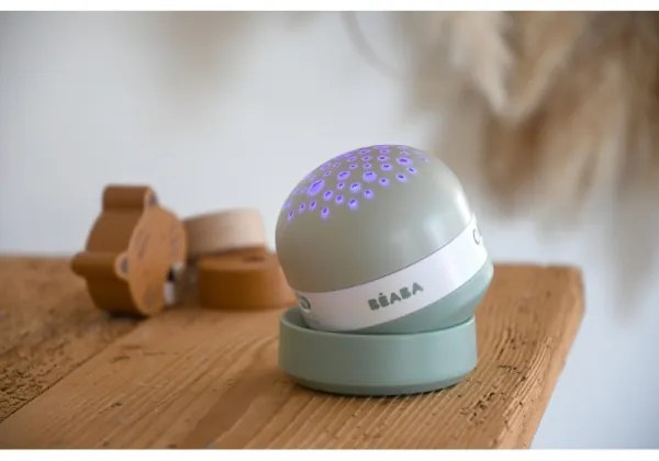 Beaba - Proiettore con melodia PIXIE USB/5V 1300 mAh verde