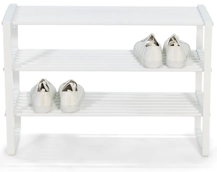 Scarpiera bianca in metallo 70x49x29 cm Rex – Spinder Design