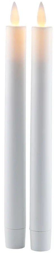 Candele a LED in set con alimentazione a batteria 2 pz (altezza totale 25 cm) Sara Crown – Sirius