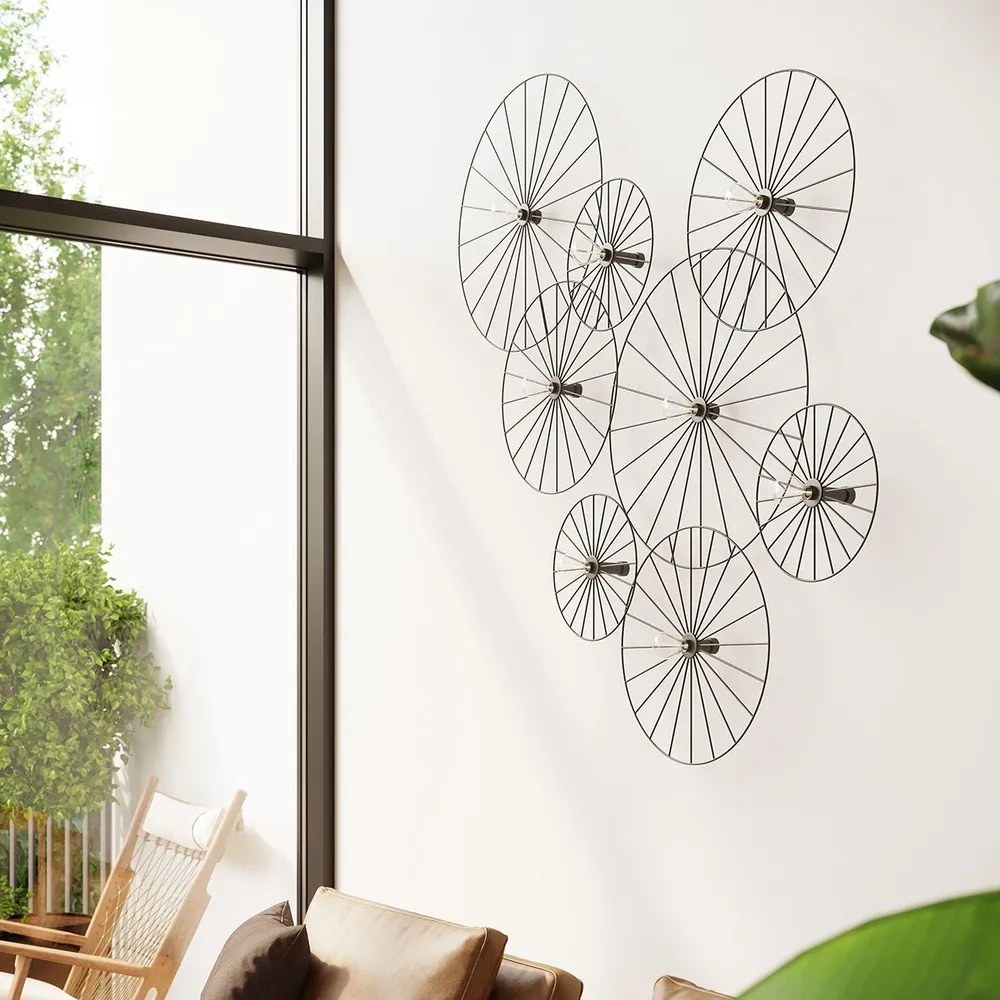 Apparecchio da soffitto nero ø 45 cm Soho - Sollux