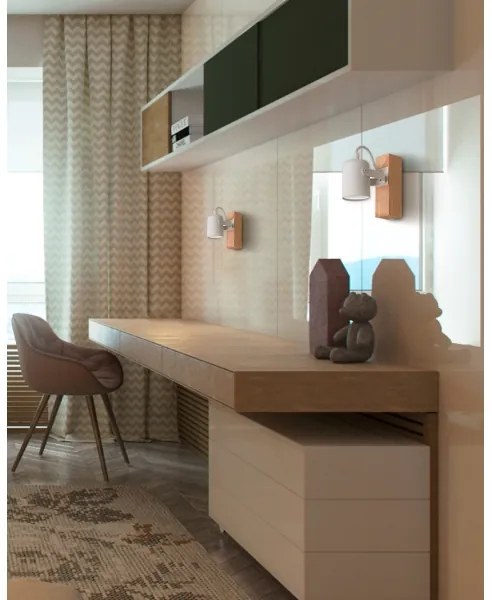 Faretto da parete 1xGU10/50W/230V bianco