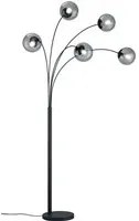 Piantana Design 5 Sfere Vetro Fum Balini Antracite Trio Lighting