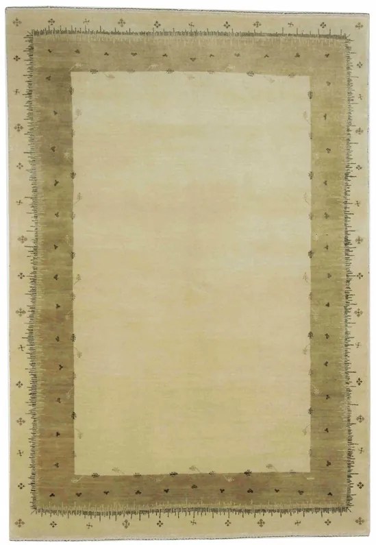 Loribaft Tappeto 160x240 Beige (Indian) Annodato A Mano