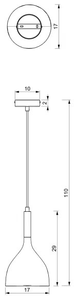 Lampadario a sospensione con filo NOAK WOOD 1xE27/60W/230V