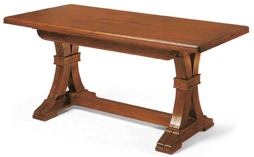 DUSTIN - tavolo da pranzo allungabile in legno massello cm 85 X 180/225/270/315/360
