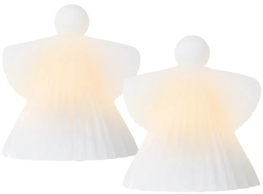 Decorazioni luminose bianche in set di 2 pezzi ø 9 cm Asta - Sirius
