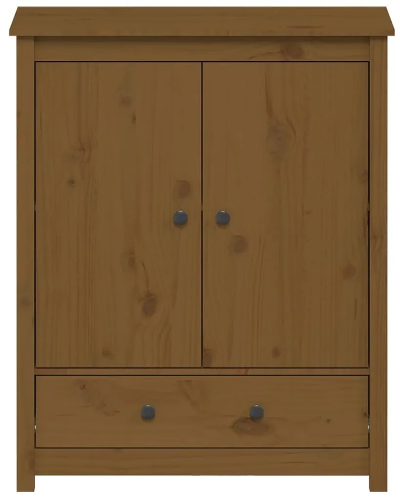 Credenza miele 83x41,5x100 cm in legno massello di pino