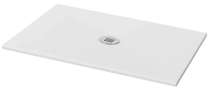 Piatto doccia in ceramica extra slim 120 x 70 cm bianco opaco