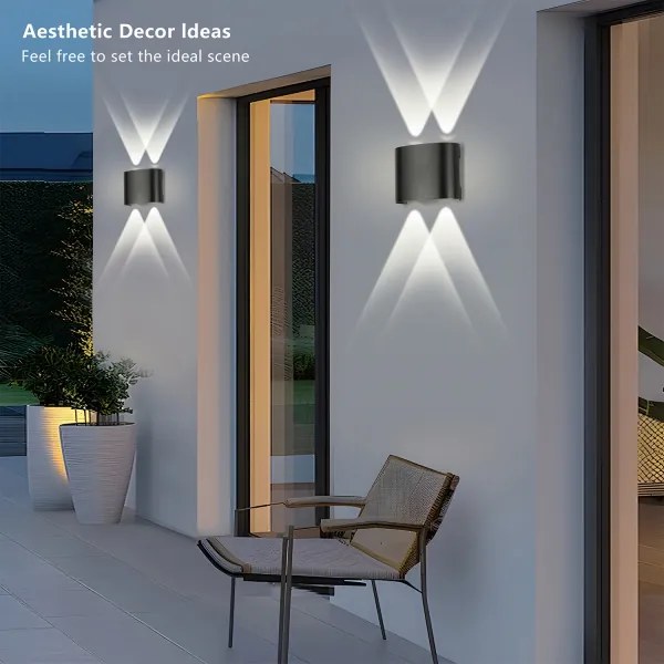 Brilagi - Applique da esterno LED FLAREBOX LED/4W/230V nera IP65