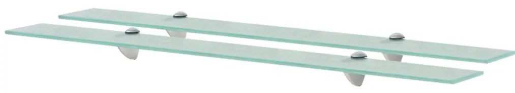 Mensole Galleggianti 2 Pz İn Vetro 90x10 Cm 8 Mm /