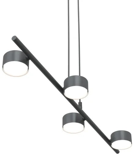 Lampadario a sospensione con filo SORA 4xGX53/12W/230V nero