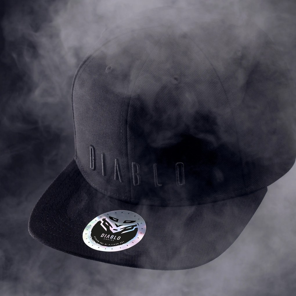 Cappello da baseball snapback della Diablo Chairs: nero